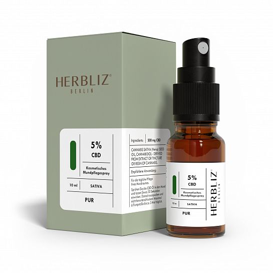 Sativa CBD Oil 5% to 20% (MHD 3/2024) - high quality ingredients in an elegant packaging