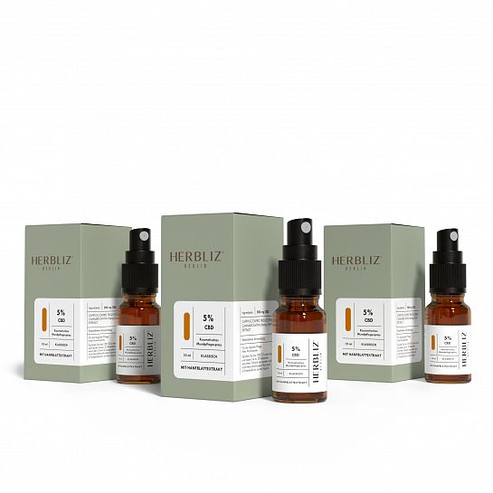 Classic Full Spectrum CBD Oil 5% to 20% Bundle (MHD 3/2024) - high quality ingredients in an elegant packaging