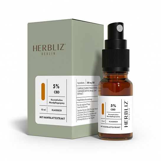 Classic Full Spectrum CBD Oil 5% to 20% - high quality ingredients in an elegant packaging