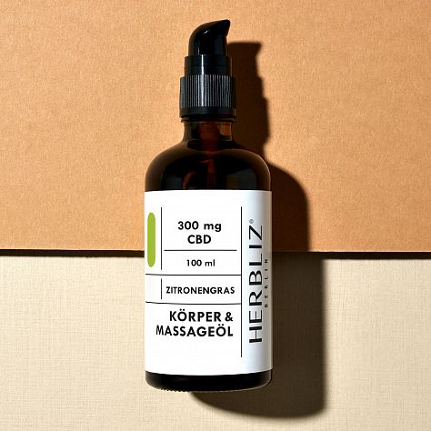 Lemongrass CBD Massage Oil manufactured in Berlin