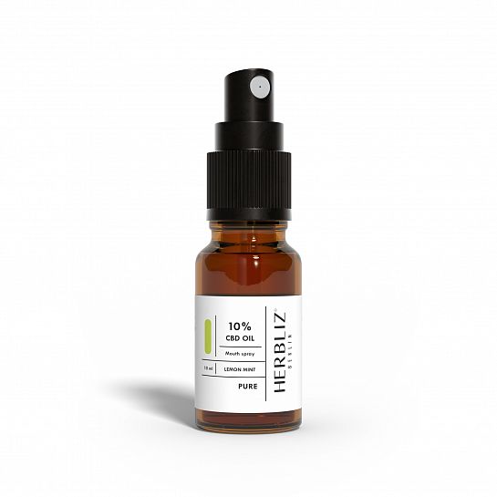 HERBLIZ Lemon Mint CBD Oil 5% to 10% made with love and passion
